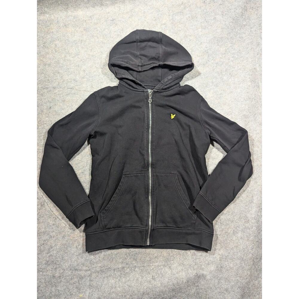 Lyle And Scott Junior 14/15 Years Black Full Zip Basic Sweatshirt